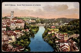 AK Fribourg, Grand Pont Suspendu et la Sarine