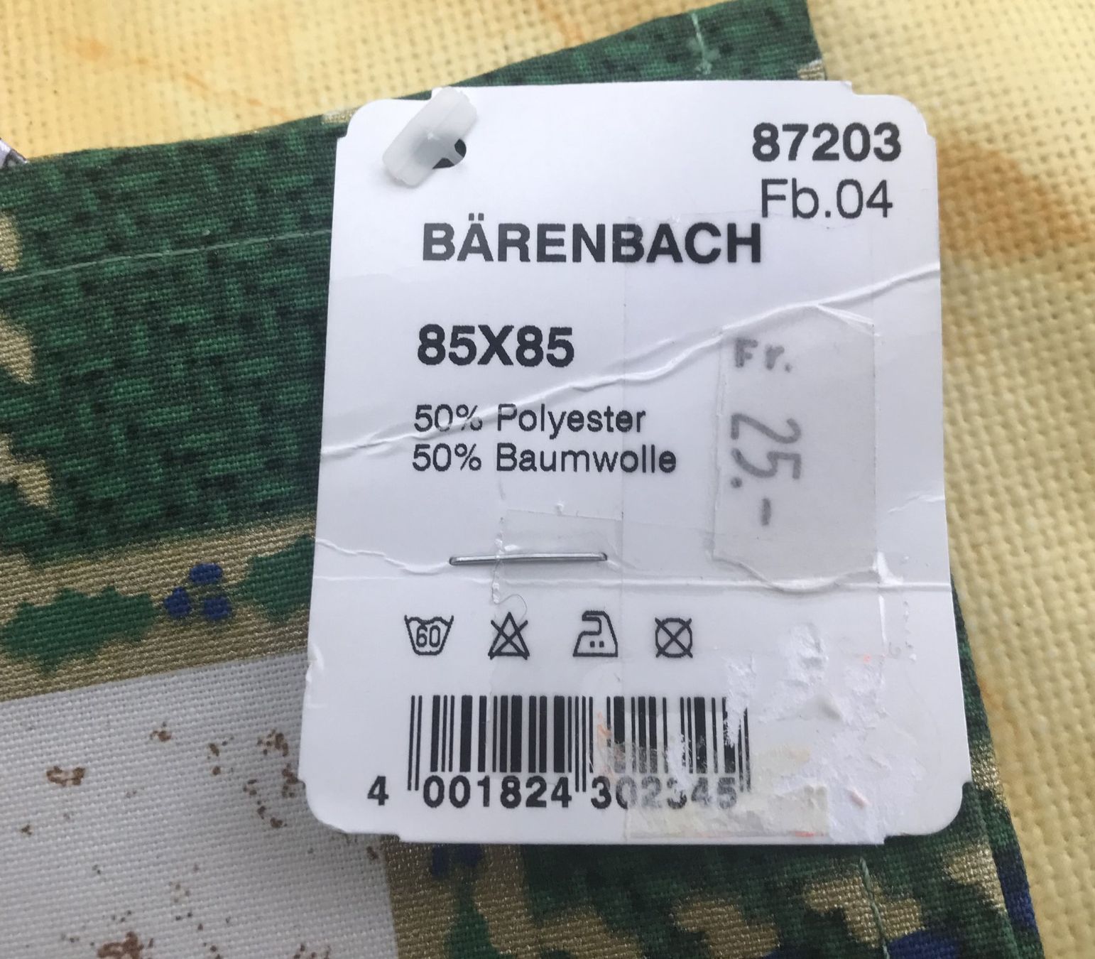Altra biancheria da tavola: TISCHDECKE BÄRENBACH 85X85 NEU – Nuovo (secondo la descrizione) da Ostermundigen venduto da Wyatt-Earp 2