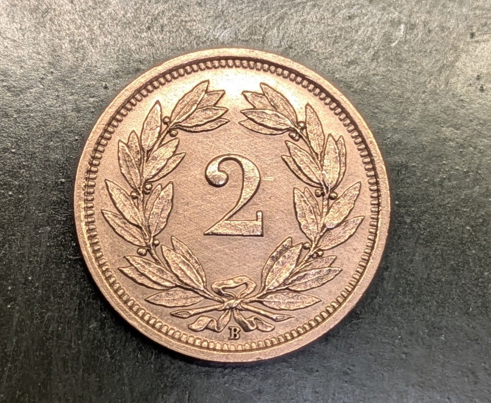 Toutes les monnaies: 2 Rappen 1927 ss+ – D'occasion à Zetzwil par Spitz70 1