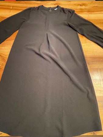 Schwarzes Schwangerschafts-Kleid von Anna Field, Grösse 38