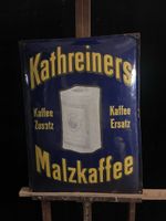 Kathreiners Emailschild Antik Küche Rarität 1920 Abholung