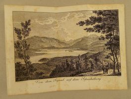 ALBIS "VON DEM SIGNAL AUF DEM SCHNABELBERG" KUPFERSTICH 1814