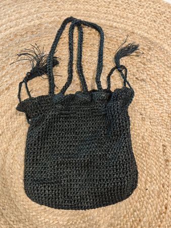 Schwarze Globus Accessoires Tasche, perfekt für den Sommer!