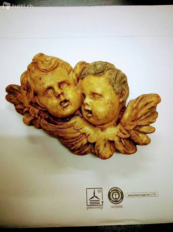 Sculture & Statue: Barockes Wandobjekt 12cm aus Ton – Usato da Egnach venduto da ASTROFRITZ