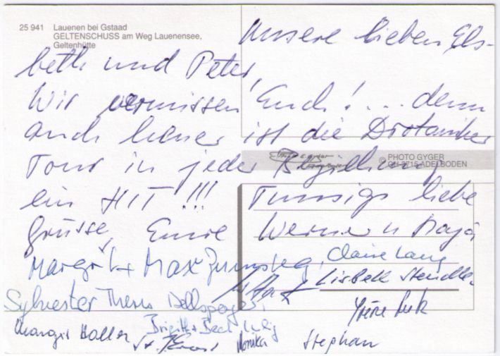 Cartoline postali: Lauenen - Gletenschuss – Usato da Binningen venduto da Mountainrider 1