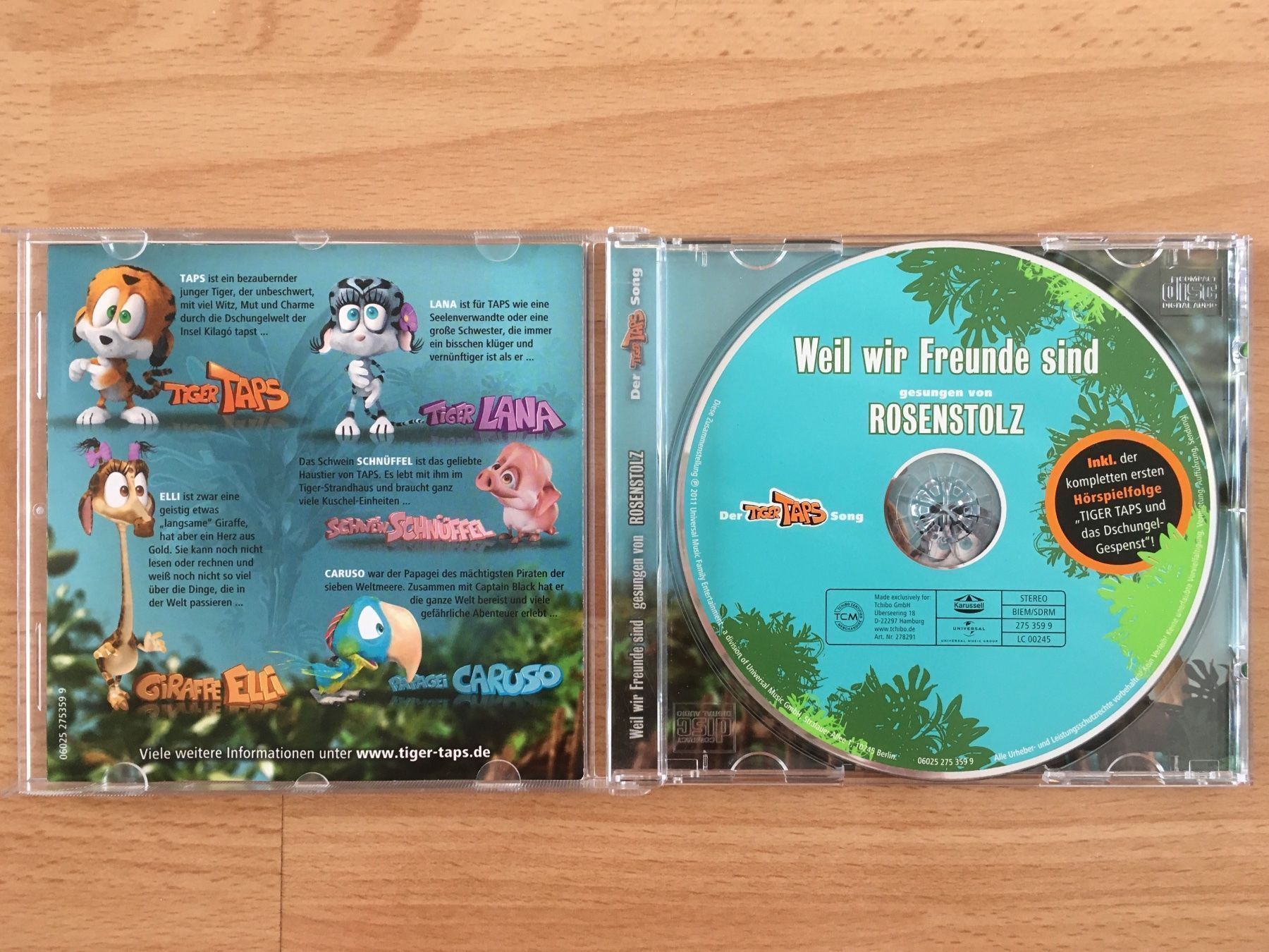 Livres audio: CD Tiger Taps und das Dschungel-Gespenst – D'occasion à Obernau par Corolli 2