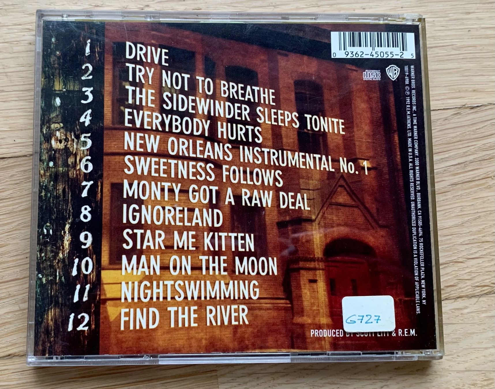 CD: REM Automatic for the people – Usato da Zürich venduto da Fieber 2