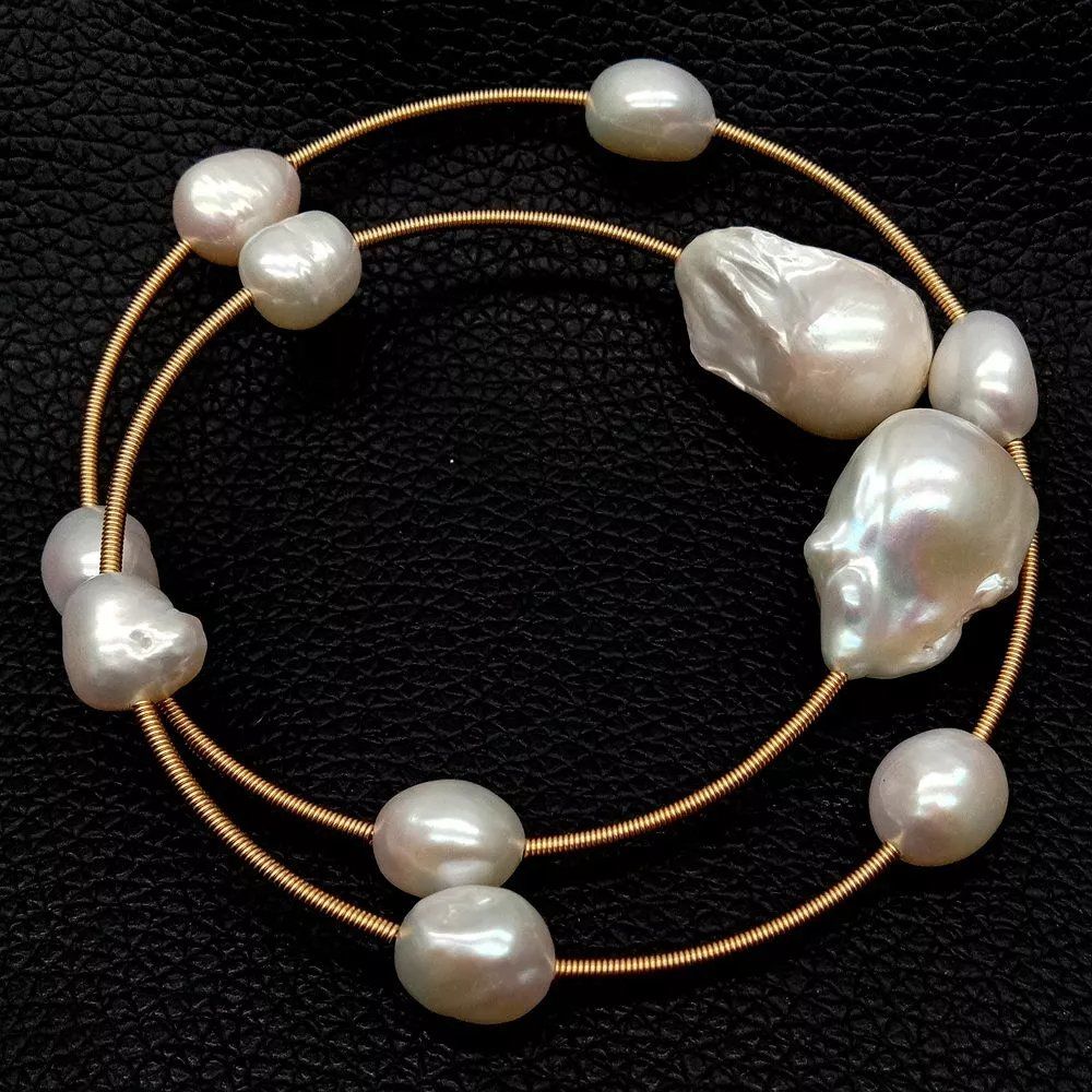 Bracciali & Braccialetti: Wunderschön Perlen Armband Echt Armspange Bracelet Perle – Nuovo (secondo la descrizione) da Prilly venduto da ilyria73 1