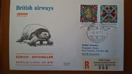 Swissair Zürich - Seychellen 05.04.1977
