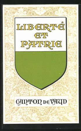 Vaud, Wappen des Canton, Liberté et Pat