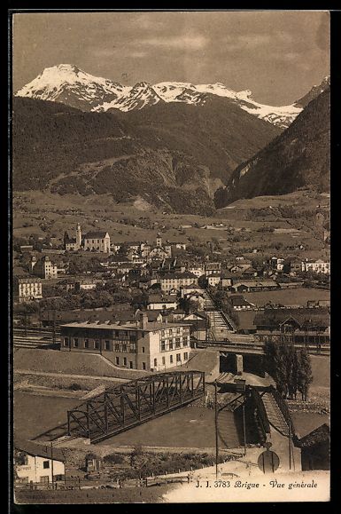 Cartoline postali: AK Brigue, Vue générale – Usato da Berlin venduto da bartko-reher