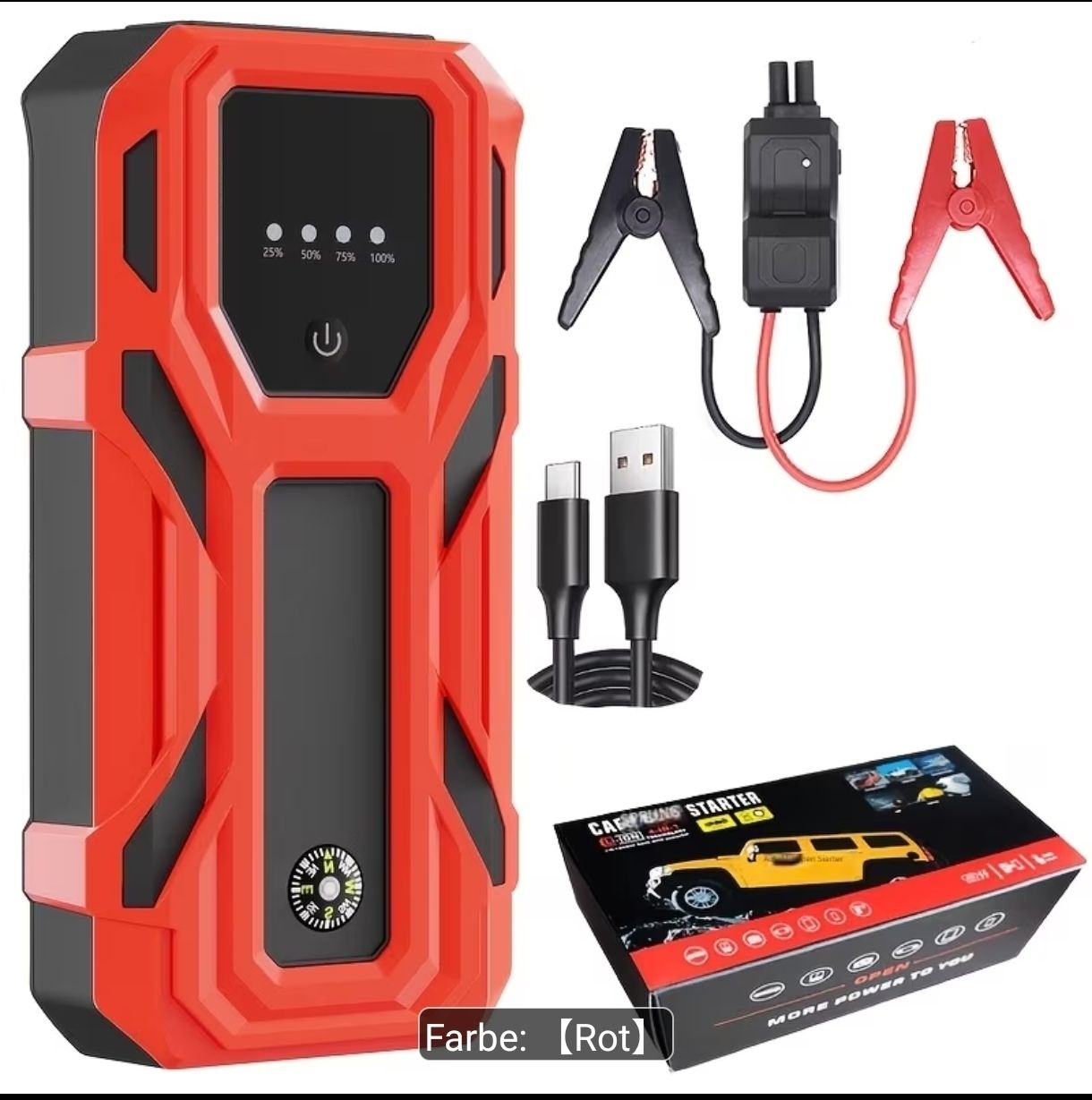 Toutes les pièces détachées: Auto Start booster mit Warnblinker und Taschen Lampe – Neuf avec emballage d'origine à Frutigen par Chenel0815