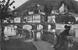 Ponte Tresa (TI) – Vista sul ponte e sul lungofiume