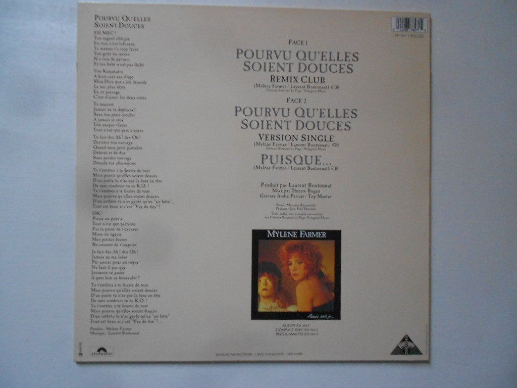 Dischi in vinile: MYLENE FARMER  -  POURVU QU' ELLES SOIENT DOUCES – Usato da Bex venduto da Giorgiob 1