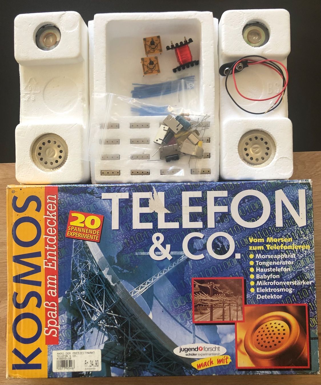 Kit di costruzioni: Kosmos Telefon & Co. Experimentierkasten – Difettoso da Hochfelden venduto da powerplay61