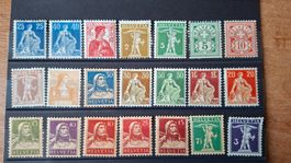 CH003 - Lot timbres CH neufs avec traces *