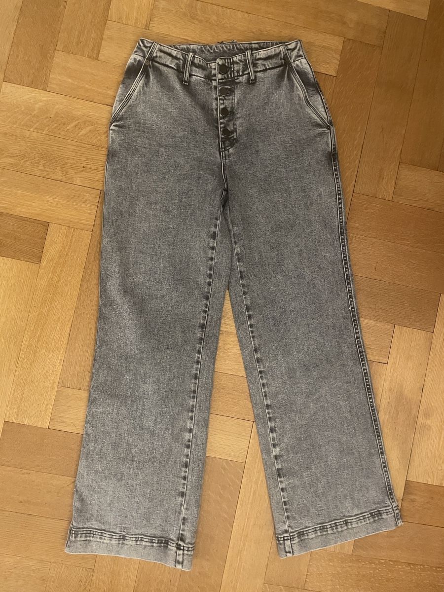 Jeans: Neu weite, gerade geschnittene Jeans hellgrau, wrap – Nuovo (secondo la descrizione) da Basel venduto da non_vn79 3