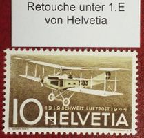 MA315) F37.3.01, Abart Retouche unter E postfrisch