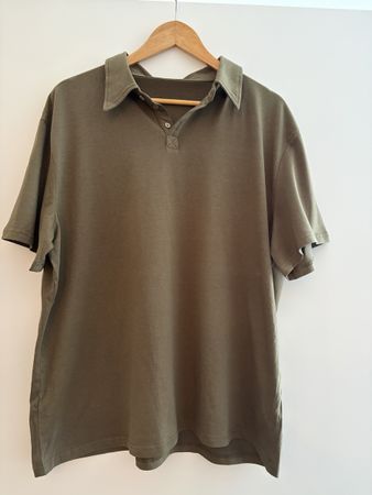 Olive Polo Shirt, Grösse 2XL, Herren, Sommer Sale!