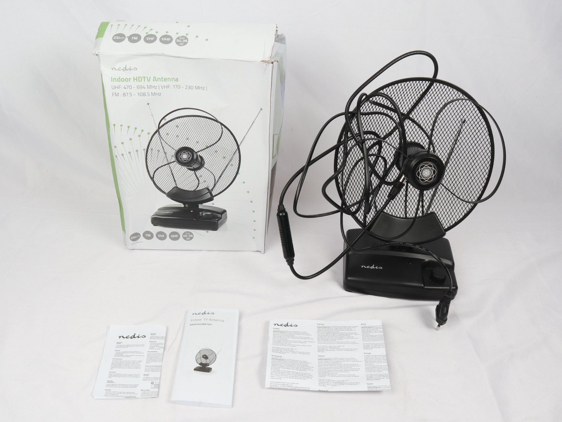 Radiocomunicazione: NEDIS Indoor HDTV Antenne – Nuovo (secondo la descrizione) da Steinen venduto da Restwert_Steinen