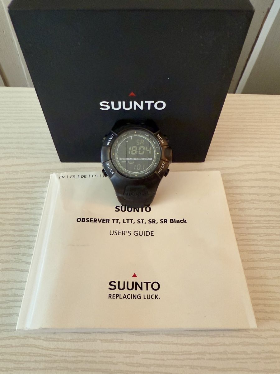 Suunto Orologi: SUUNTO Observer SR Black Edition – Nuovo e nell'imballaggio originale da Schattenhalb venduto da Oodaaq