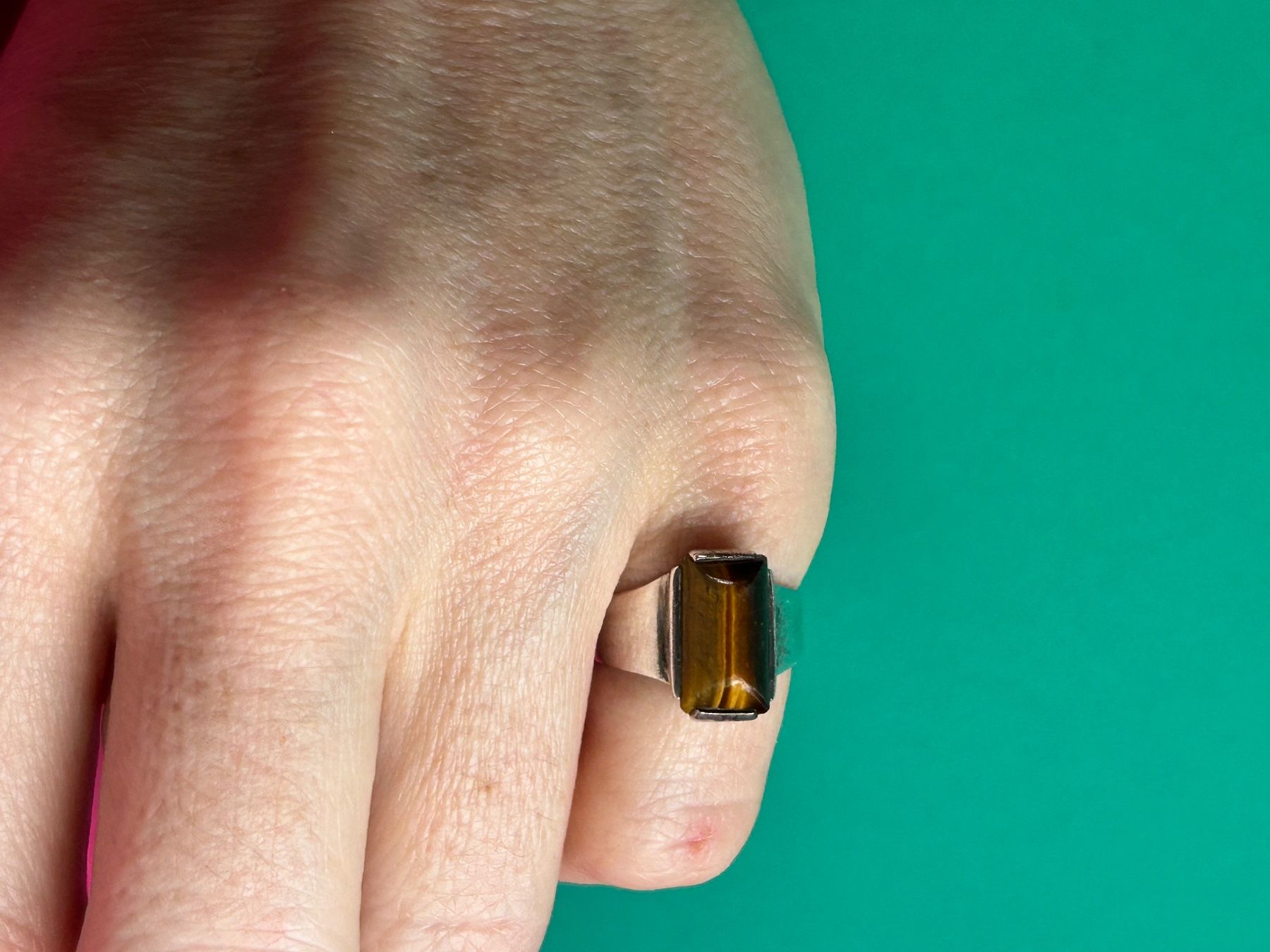 Anelli: Silberring retro Tigerauge (51) – Usato da Laufen venduto da Bellebellezza 6