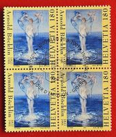 ARNOLD BÖCKLIN 1034 VIERERBLOCK VOLLGUMMI 2001 ET