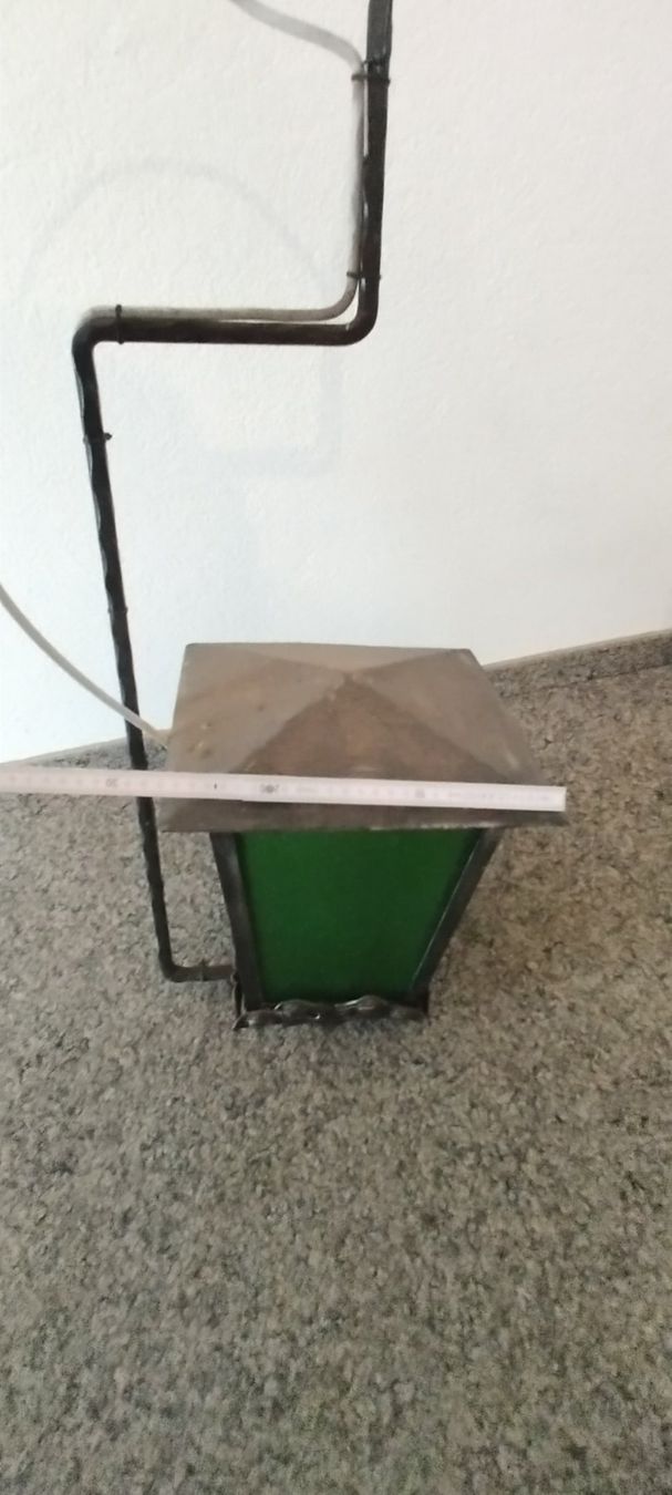 Lanterne: Wunderschöne Laterne mit grünem Glas – Usato da Baar venduto da kauboy89