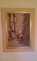 Original Ölgemälde "Gasse in südländischer Stadt"