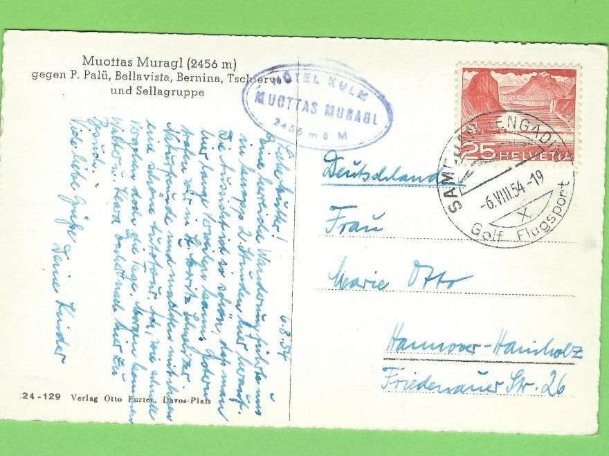 Cartoline postali: Muottas Muragl – Usato da Zürich venduto da t24_de 1