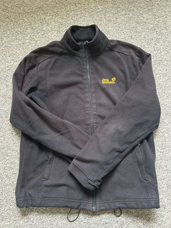 Jack Wolfskin Fleece Jacke, Schwarz