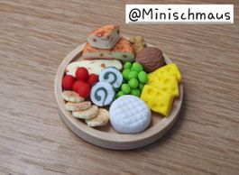Käseplatte 4cm, Handgemacht auch für Maileg