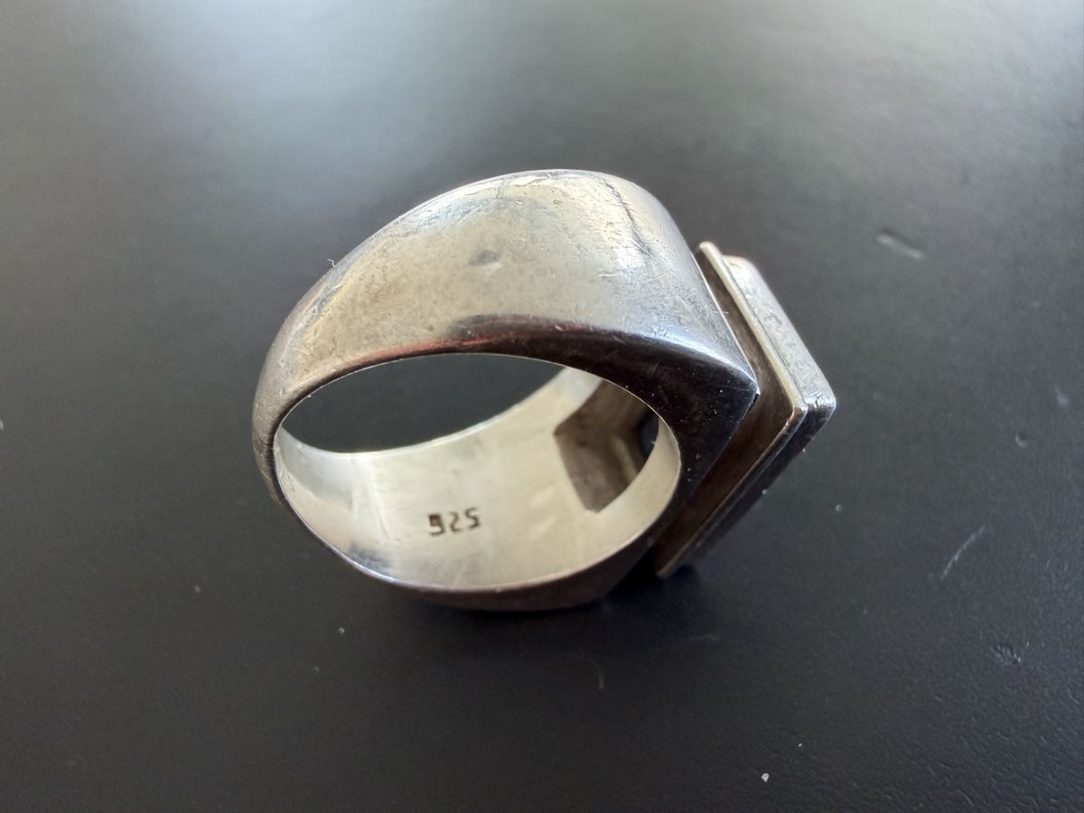 Anelli: Fingerring aus Silber mit Lapislazuli – Usato da Uetikon am See venduto da protagoniste 1