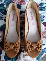 Chaussures cuir beige
