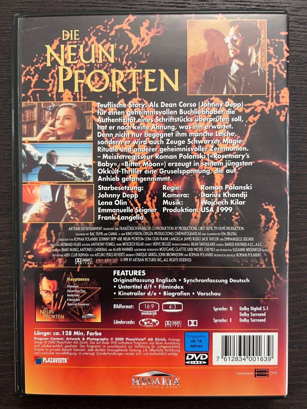 Alle DVDs: Die neun Pforten – Gebraucht aus Zürich von FilmFreunde 1