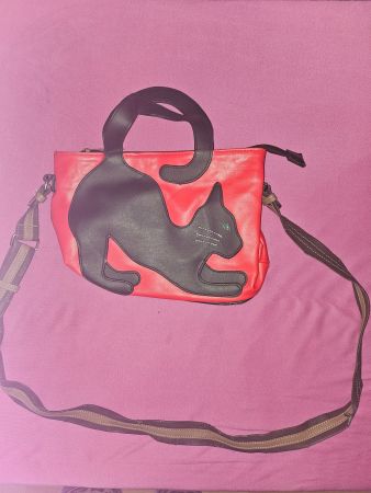 Tasche: Kätzchen rot