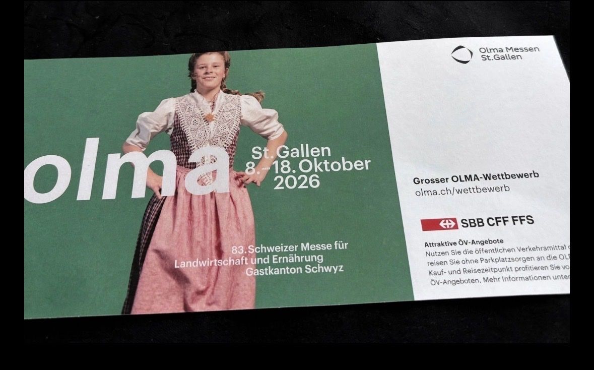 Tickets: OLMA Tagesticket – Neu (gemäss Beschreibung) aus Oberlunkhofen von anonym_dealer