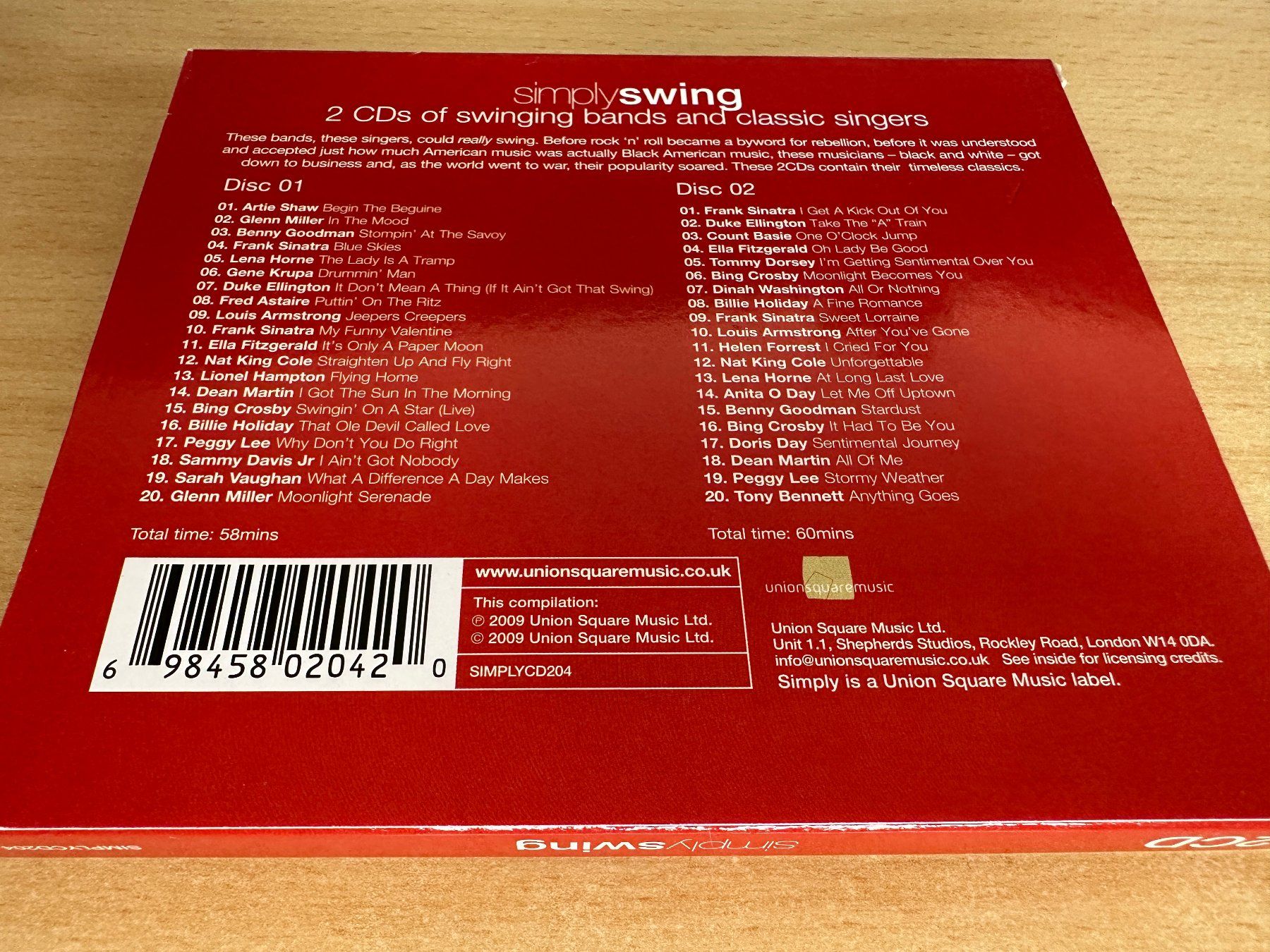 CD: Various – Simply Swing - 2 CD – Usato da Rikon im Tösstal venduto da Alpenmutz 1