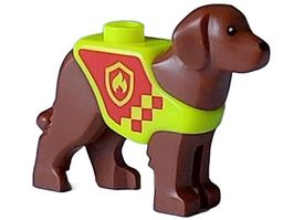 LEGO 105143pb01 Dog, Labrador / Rescue Dog with Vest Fire