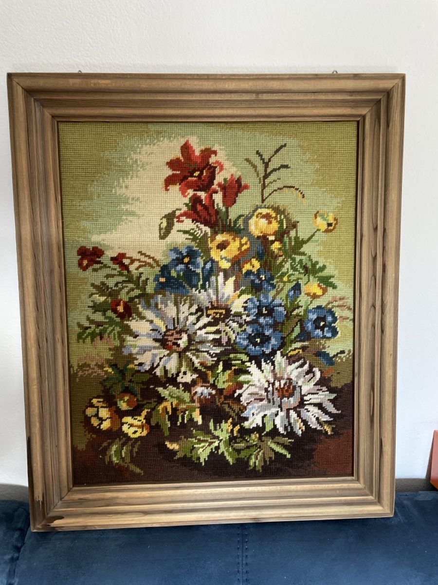 Foto & Immagini: Blumenbild gestickt  – Usato da Almens venduto da bsundrix
