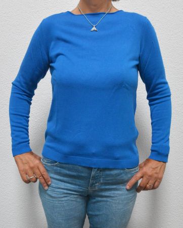 Leichter, blauer Damen Pullover von Street One, Grösse 36