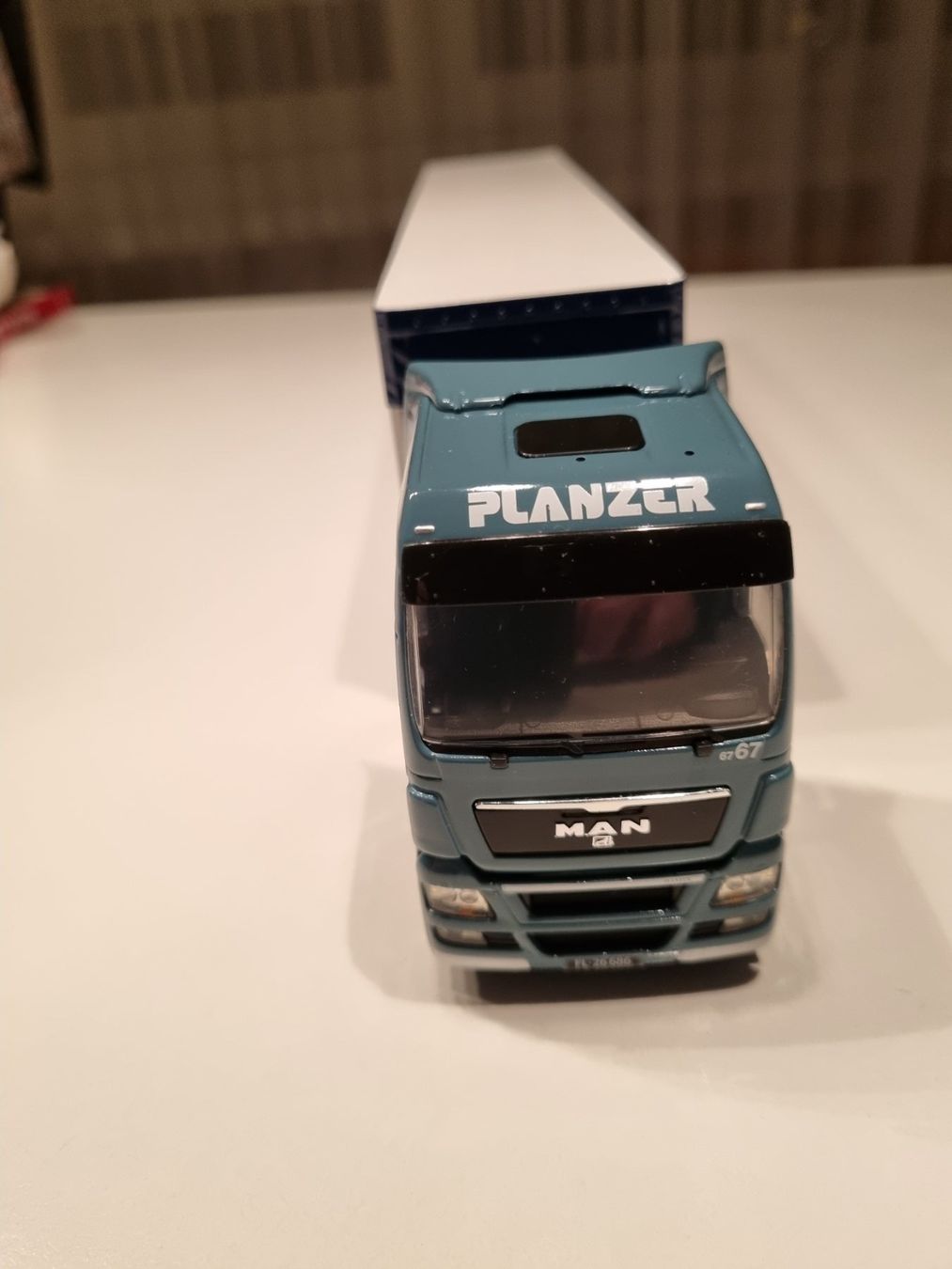 Tekno Kit di modellismo & Modellini statici: TEKNO Lastwagen Planzer 1:50 – Usato da Gossau SG venduto da freighttrain 2
