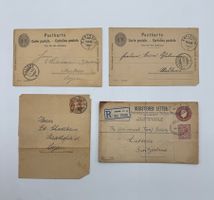 Alte Briefe und Postkarten, 4 Stück
