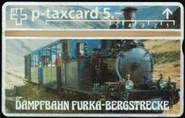 Taxcard 308L_84399 Dampfbahn Furka-Bergstrecke ungebraucht