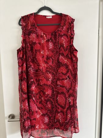 Street One Sommerkleid Gr. 46 Rot/Pink