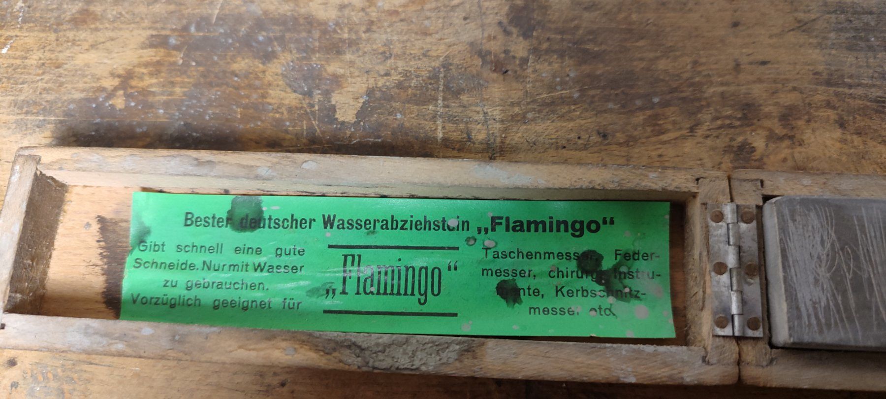 Rasoi & Lamette da barba: Wunderschöner alter Flamingo Wasserschleifer – Usato da Gelterkinden venduto da MYSTOREFORYOU4460 4