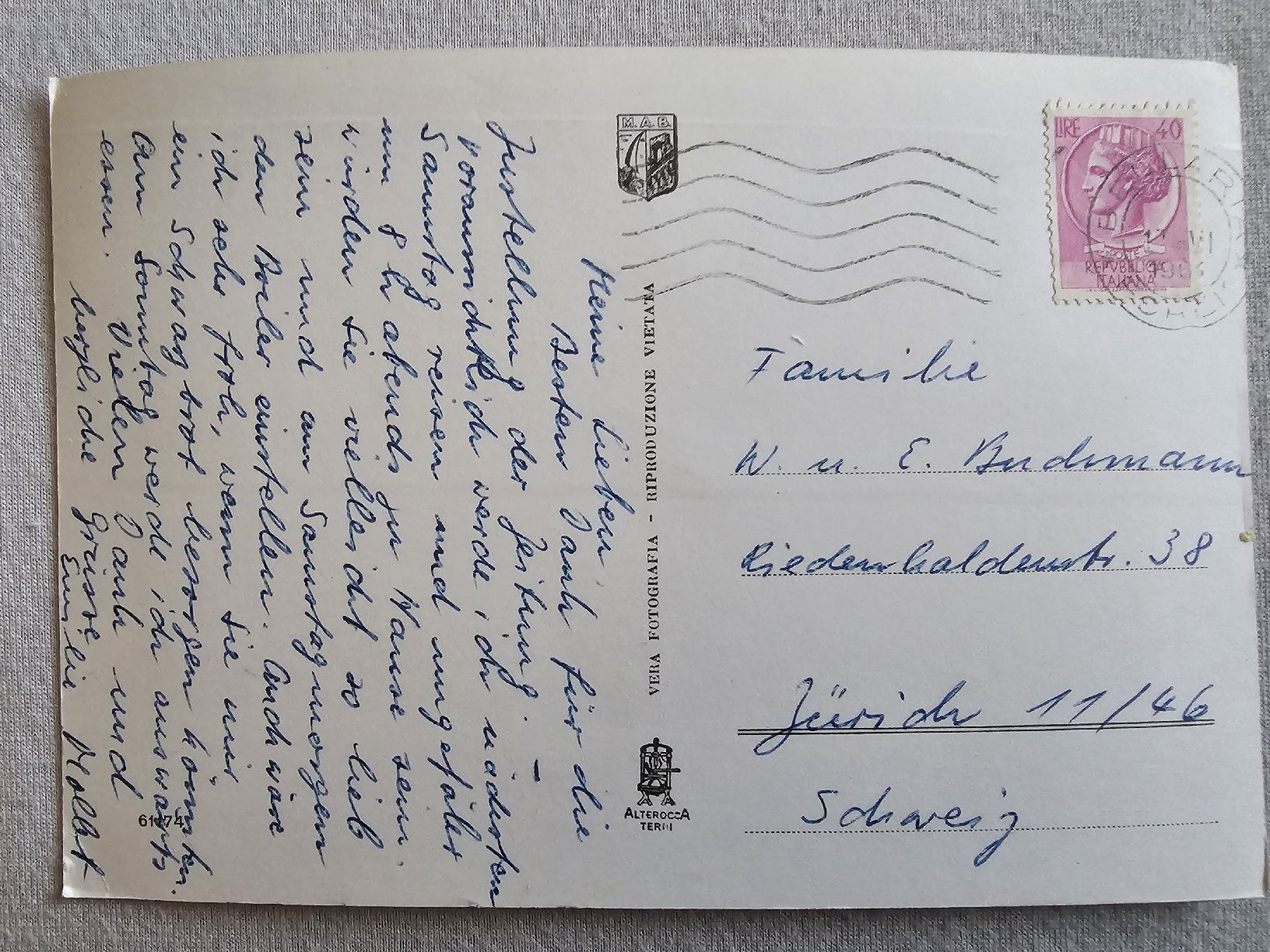 Cartoline postali: Alte Ansichtskarte Bellaria Italien – Usato da Bütschwil venduto da Taranabo 1