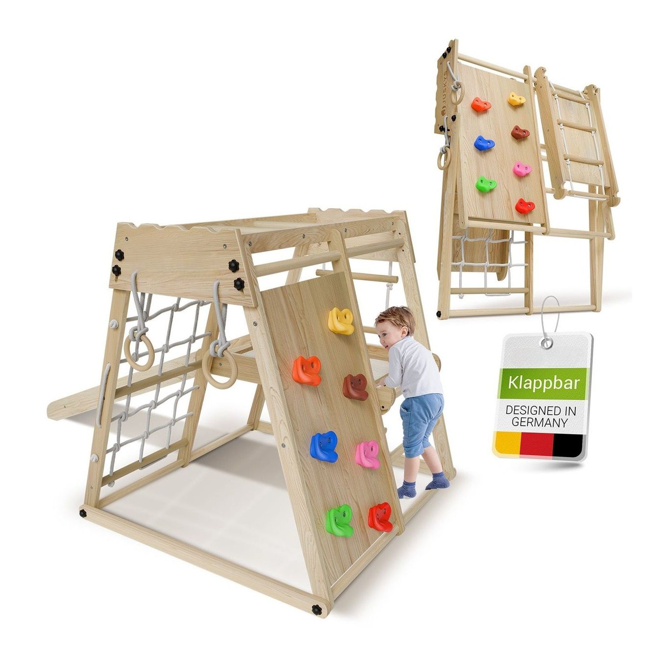 Pareti & prese d'arrampicata: Kinder Klettergerüst - Kiefernholz – Nuovo e nell'imballaggio originale da Winterthur venduto da aredo