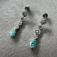 Ohrstecker 925 Sterling Silber mit Carbon Diamant & Zirkonia