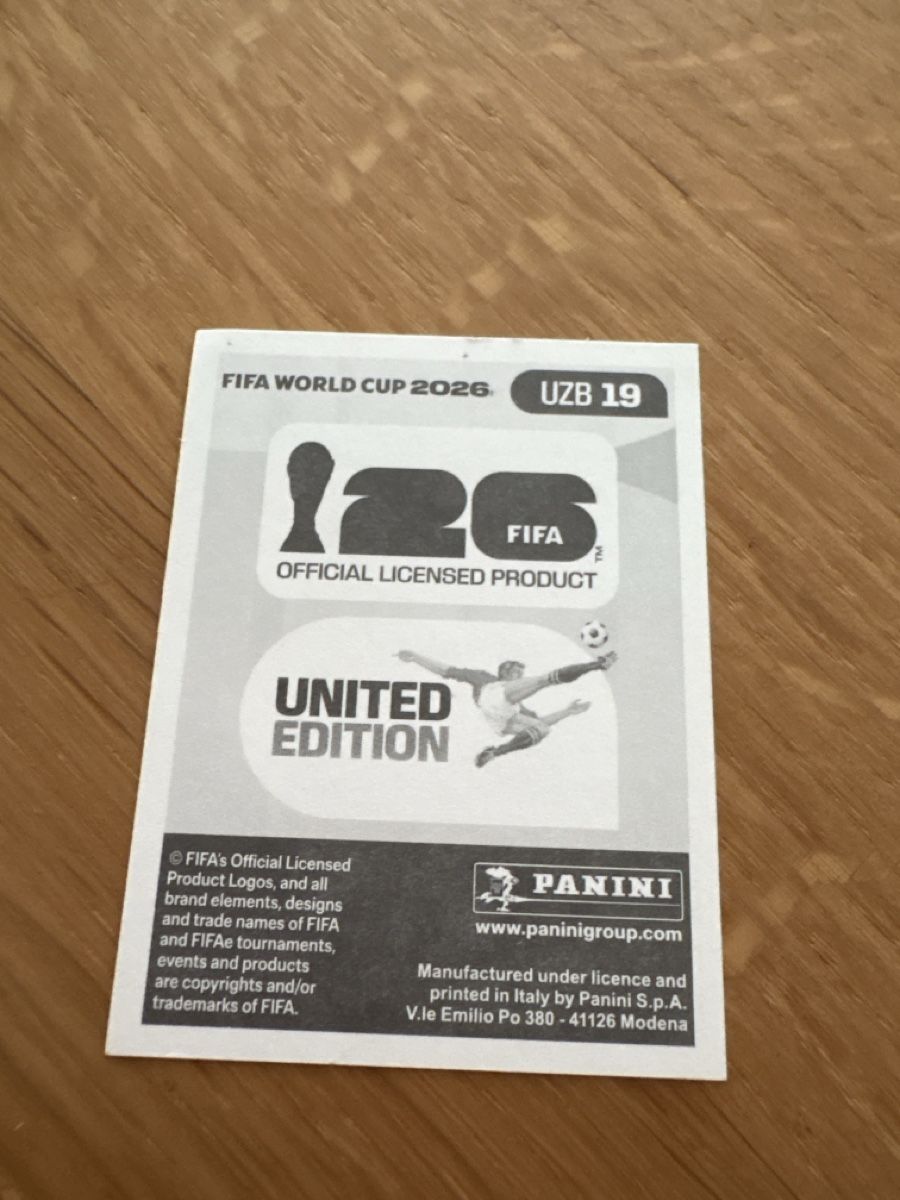 Panini Carte collezionabili: WM 2026 Sticker Igor Sergeev UZB19 UZB 19 – Nuovo (secondo la descrizione) da Zürich venduto da alivasalli 1